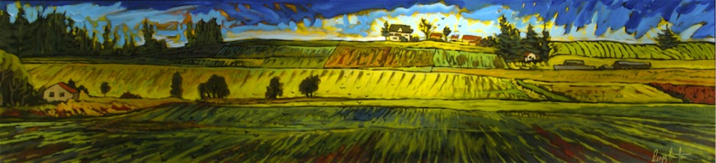 Blackbirds Rise Across the Fields